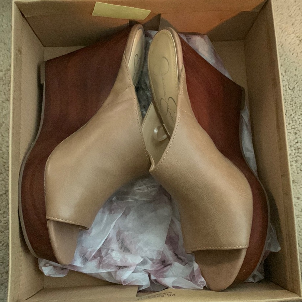 Jessica Simpson wedged sandals